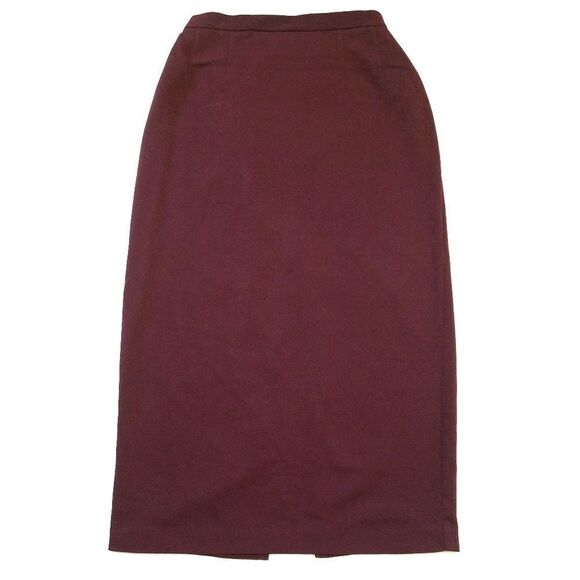 𝅺Vintage Maroon Pencil Skirt Jacket Jessica Howard - Picture 6 of 8